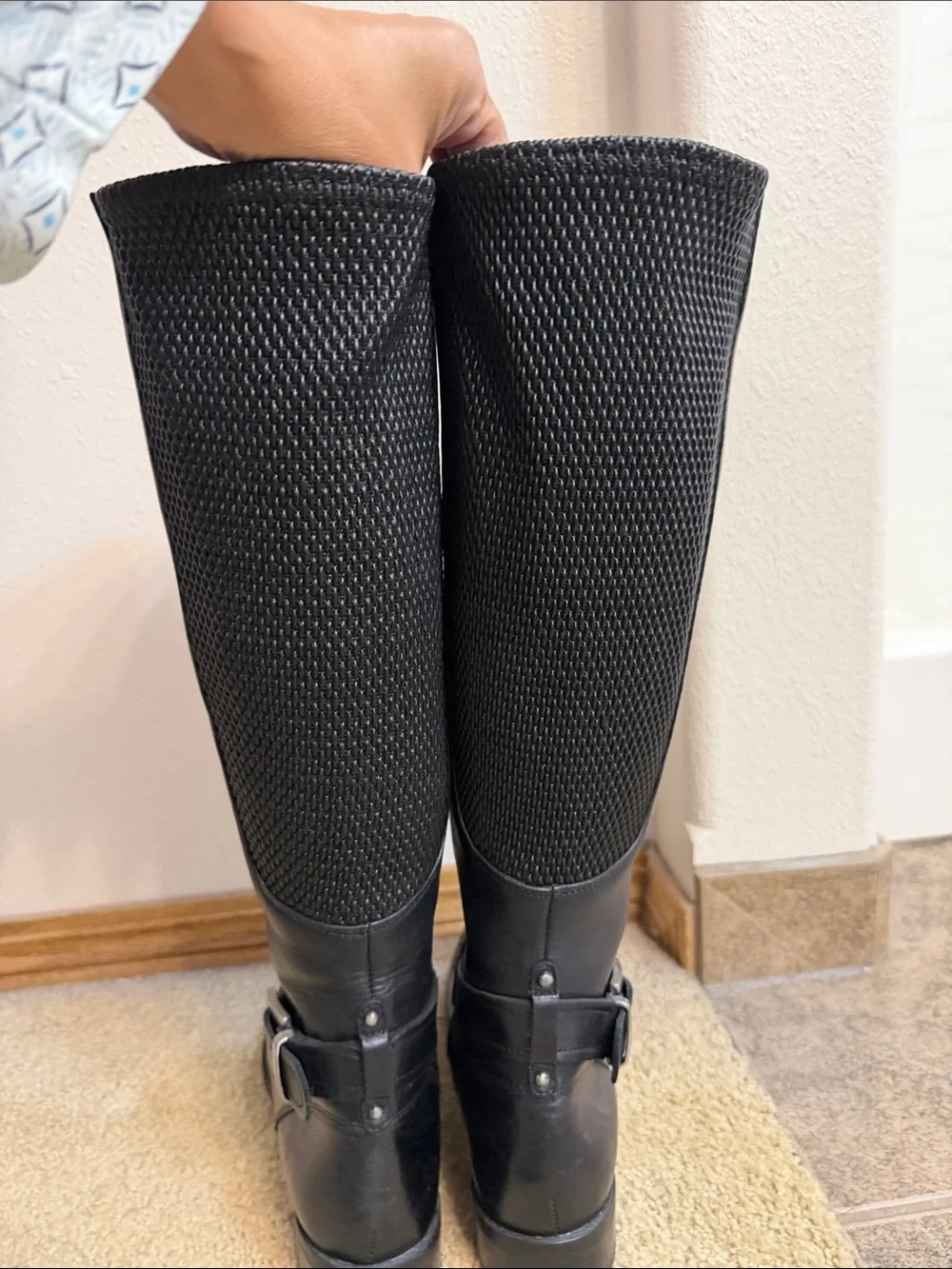 Clarks siE 5 Black Women's Tall Riding Boots - Classic Knee-High Style